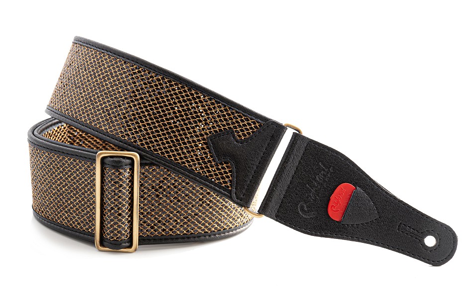 Jewel Gold Guitar Strap | Shiny & High-Quality Design1